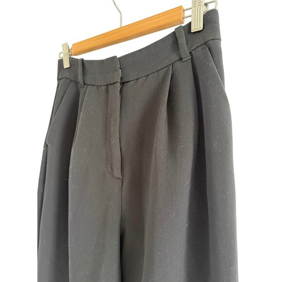 Abercrombie & Fitch Curve Love A&F Sloane Tailored Wide Leg Pant in Black sz, 27 - Picture 6 of 9